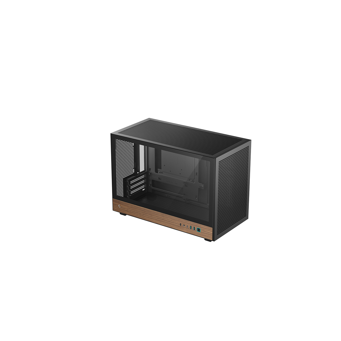 DeepCool CH260 WOOD Mikro toranj/Tower Crno, Drvo