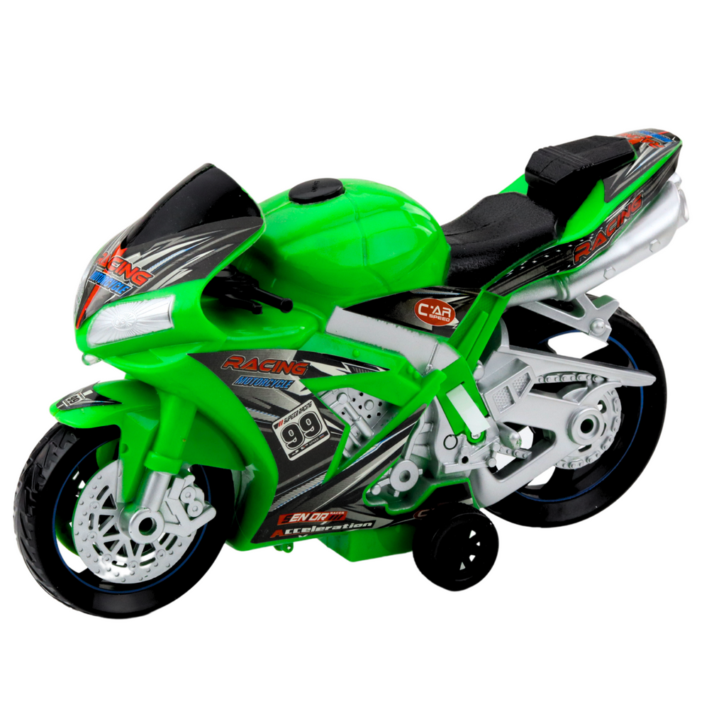 Racing Bike Racer Drive Lights Sounds Green