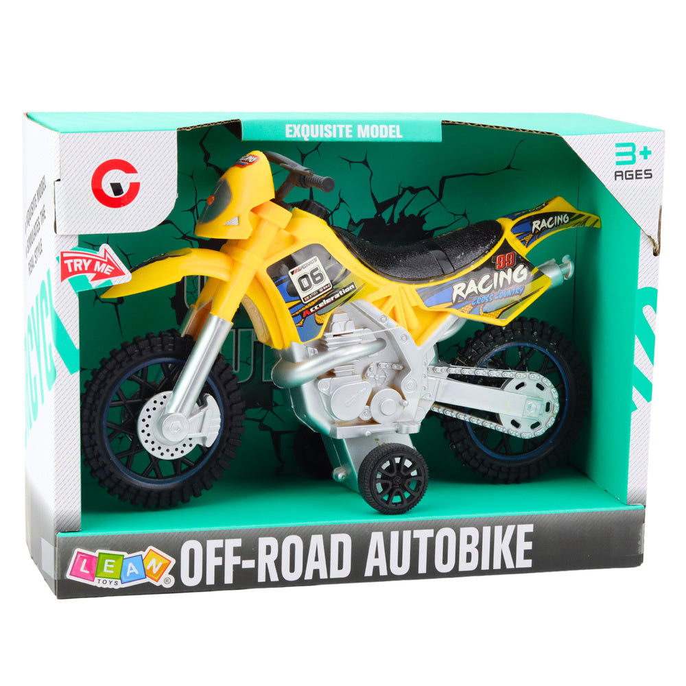 Motocross Off-Road Drive Lights Sounds Yellow