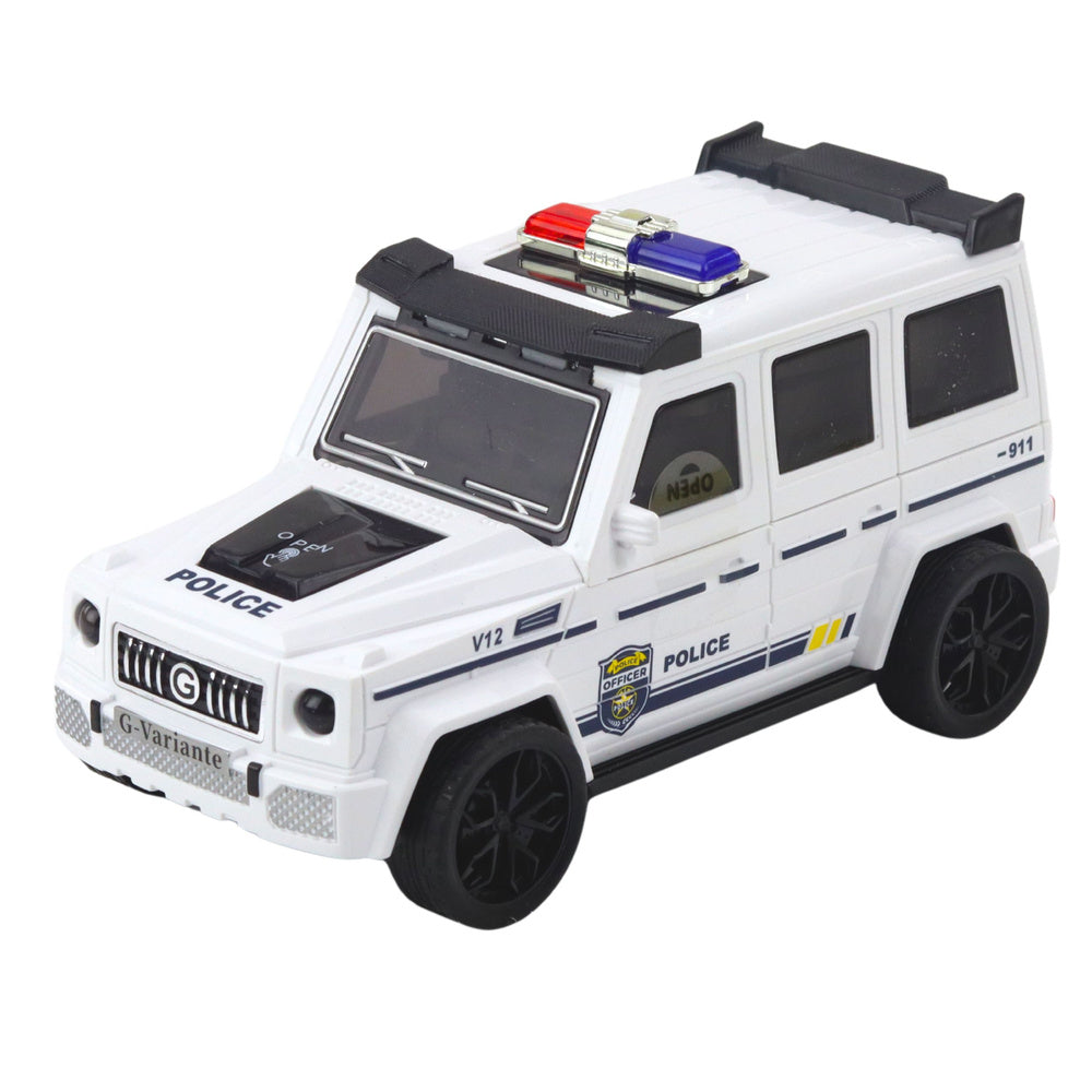 Policijski terenski auto za igru koji se rasklapa - bijeli