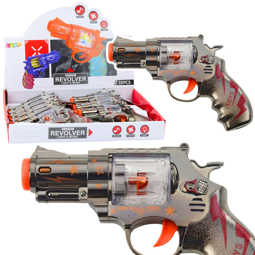 Pištalj za igru Revolver koji se vrti - sivi