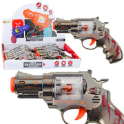 Pištalj za igru Revolver koji se vrti - sivi