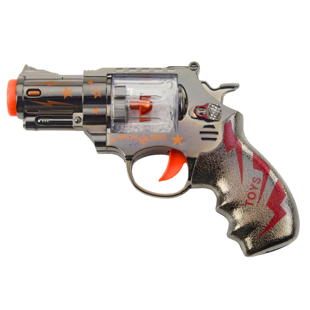 Pištalj za igru Revolver koji se vrti - sivi