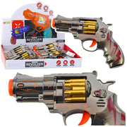 Pištolj za igru revolver - sivo/zlatni