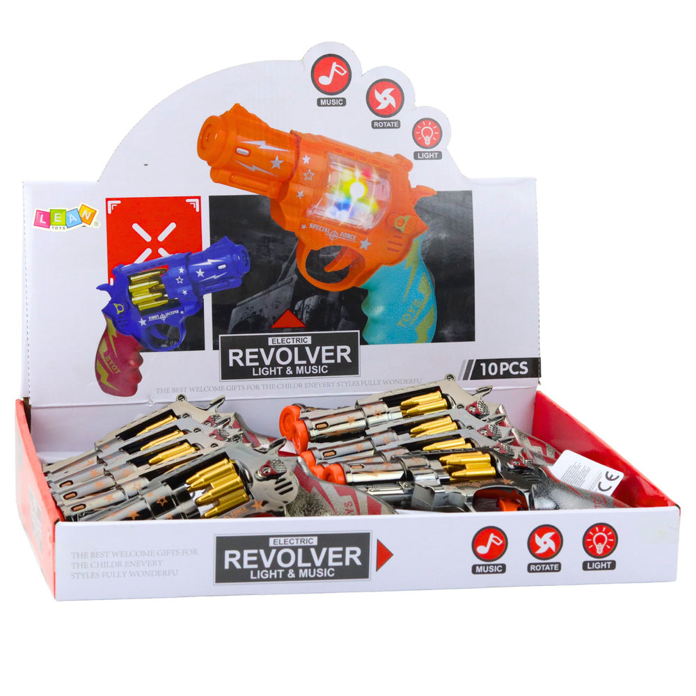 Pištolj za igru revolver - sivo/zlatni
