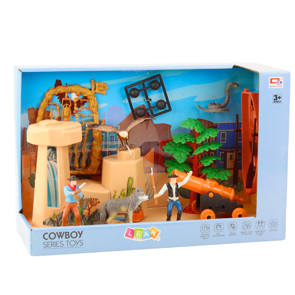 Set figura za igru sa kaubojem i topom Cannon