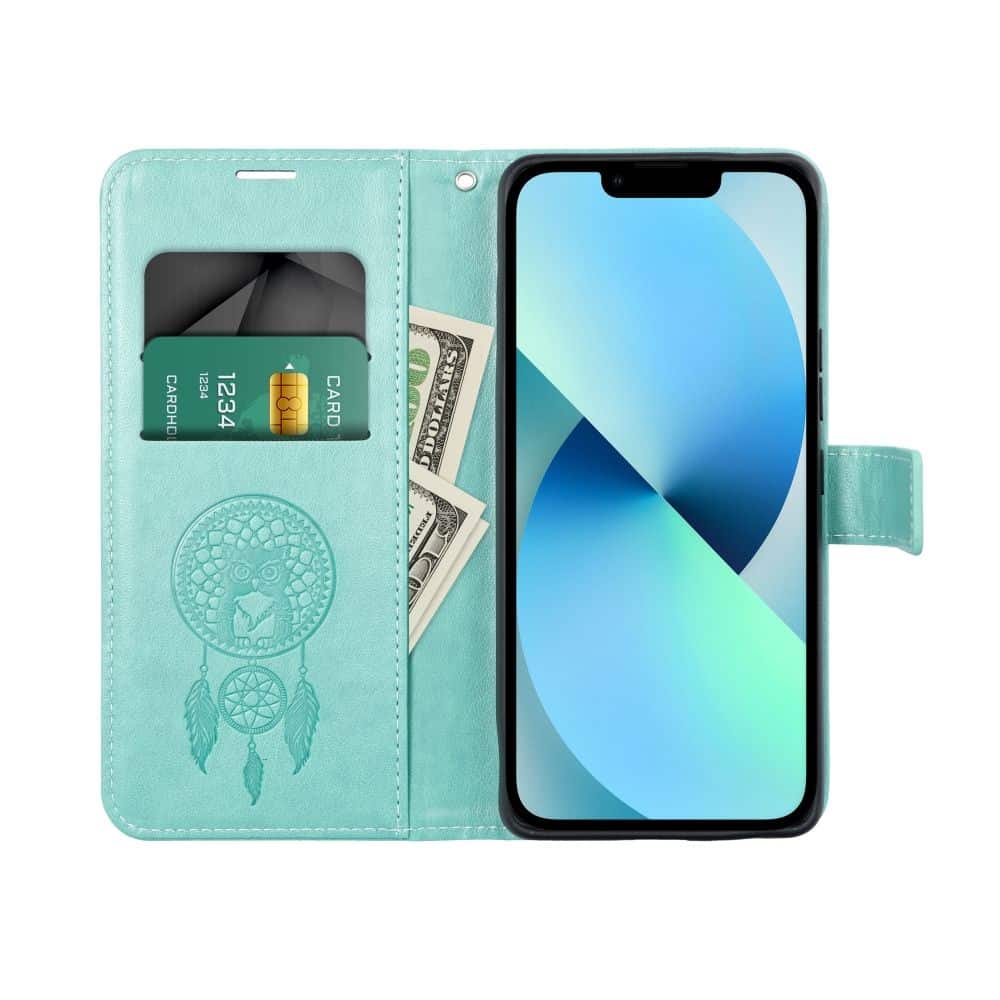 Forcell MEZZO preklopna torbica za IPHONE 7/8 / SE 2020 / SE 2022 lovilec sanj zelena