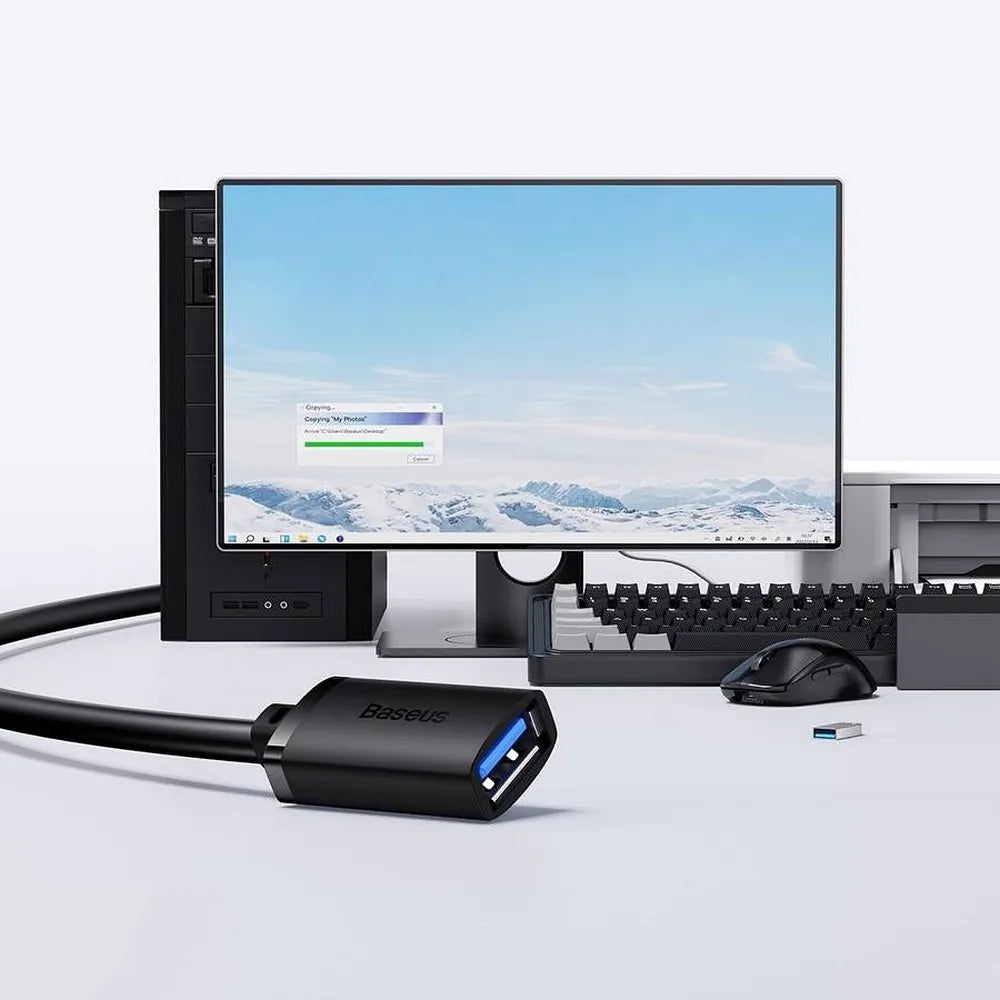 BASEUS podaljšek USB 3.0 3m AirJoy Series črn B00631103111-04