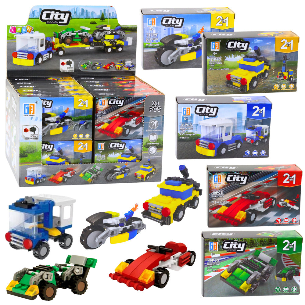 Kreativni set za sklapanje City Vehicles 2u1 - model se bira nasumično