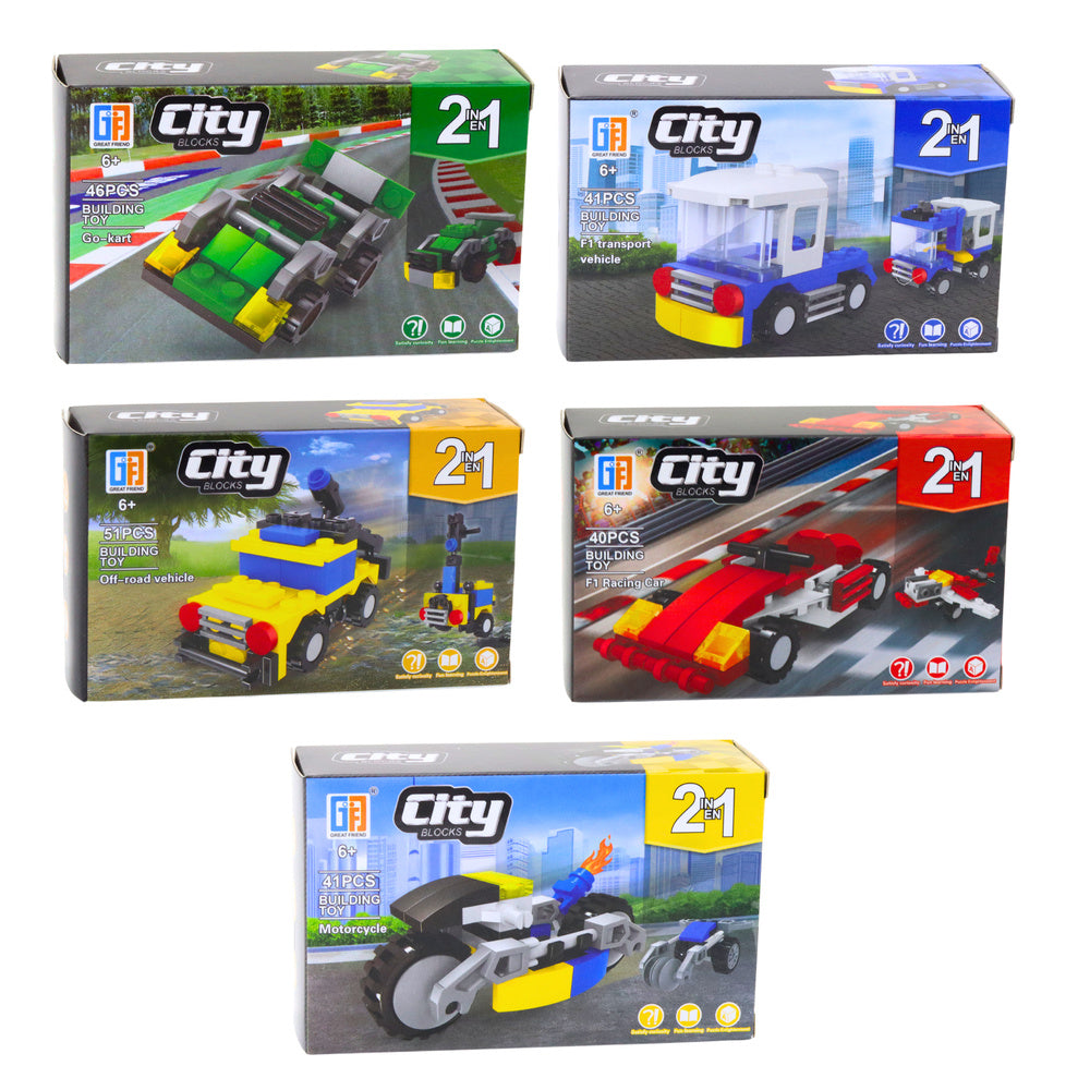 Kreativni set za sklapanje City Vehicles 2u1 - model se bira nasumično