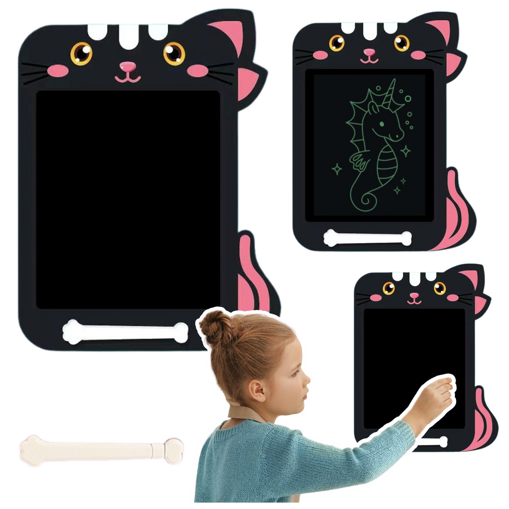 LCD ploča za crtanje Stylus Cat - crna