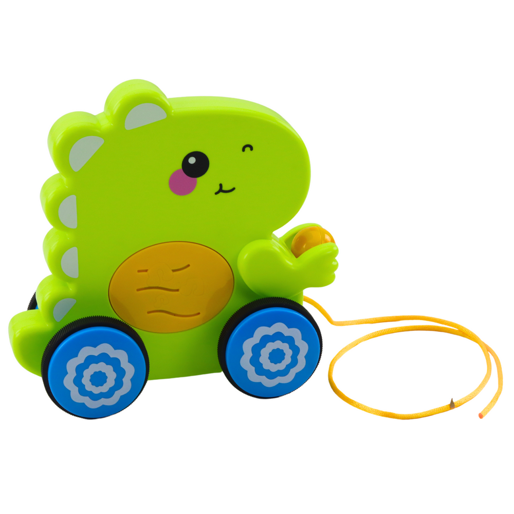 Dinosaur za igru za povlačenje 17,5 cm - zeleni