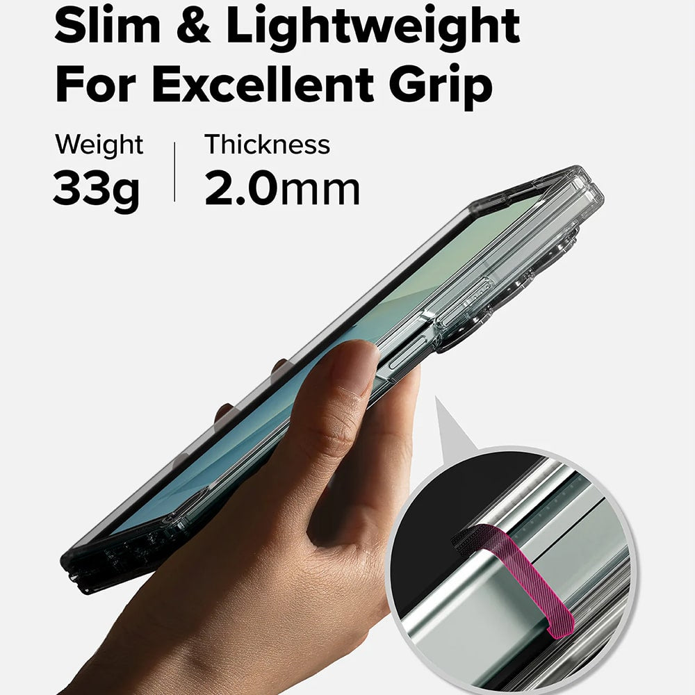 Ringke Fusion maska za Samsung Galaxy Z Fold 7 - Prozirna