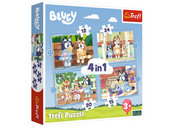 Puzzle 4u1 Bluey i njegov svijet Trefl 34637