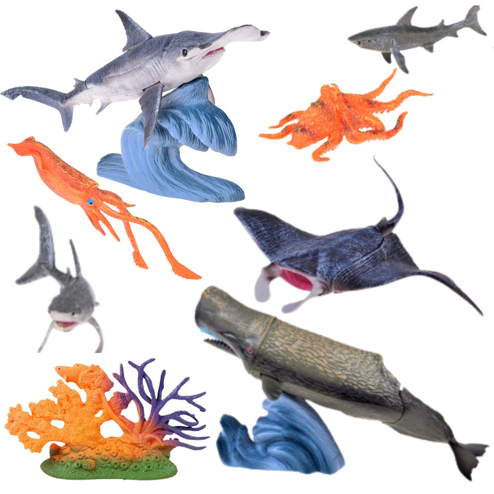Set figura sa morskim životinjama i pomičnim dijelovima Sea Animals