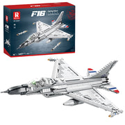 kockice za slaganje aviona F-16 sastavljenog od 1427 elemenata