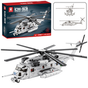 Kockice za slaganje vojnog helikoptera sa 2192el - bijeli