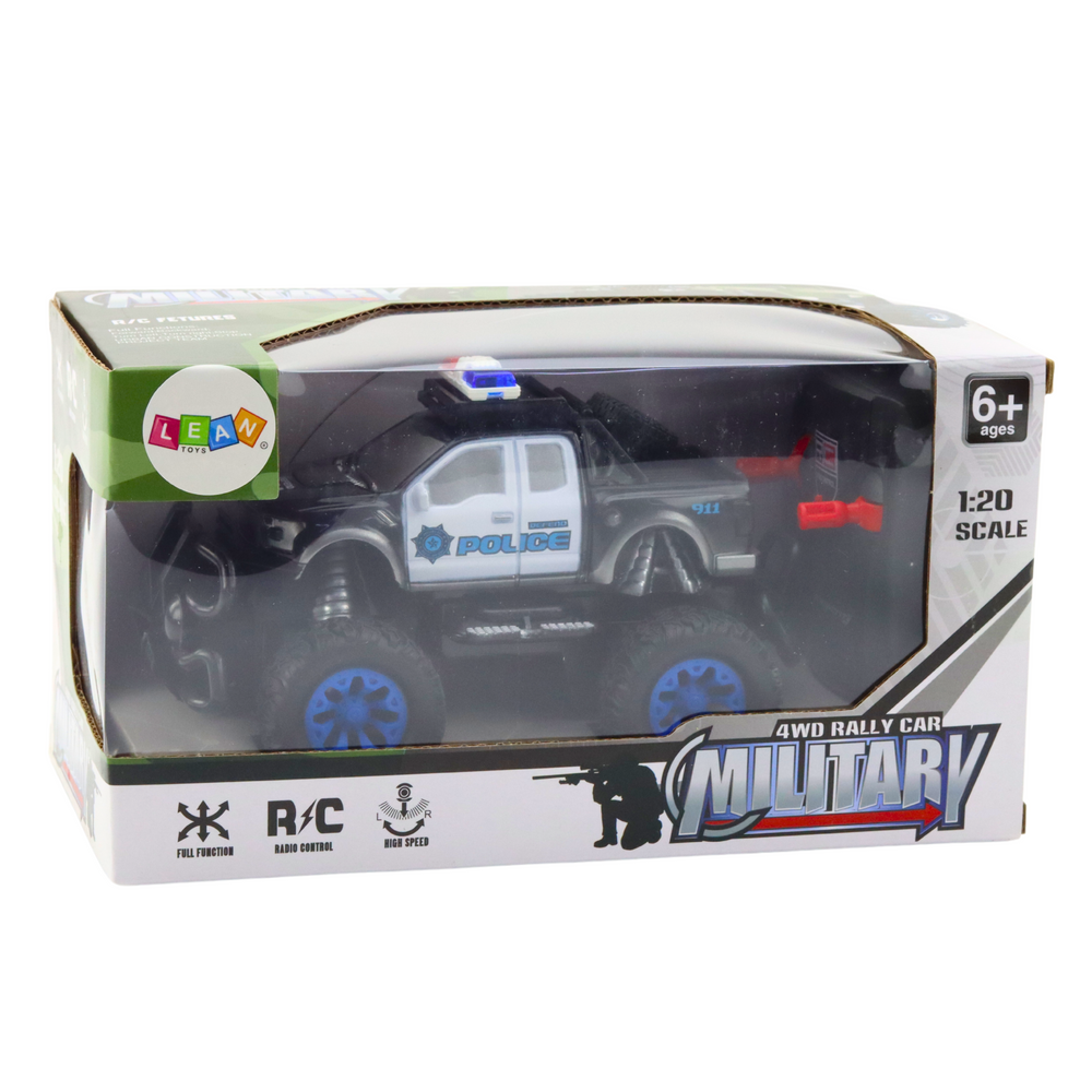Policijski auto na daljinsko upravljanje BW RC 1:20 - crni