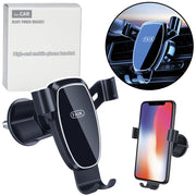 Držač za telefon za ventilaciju u automobilu Gravity - crni