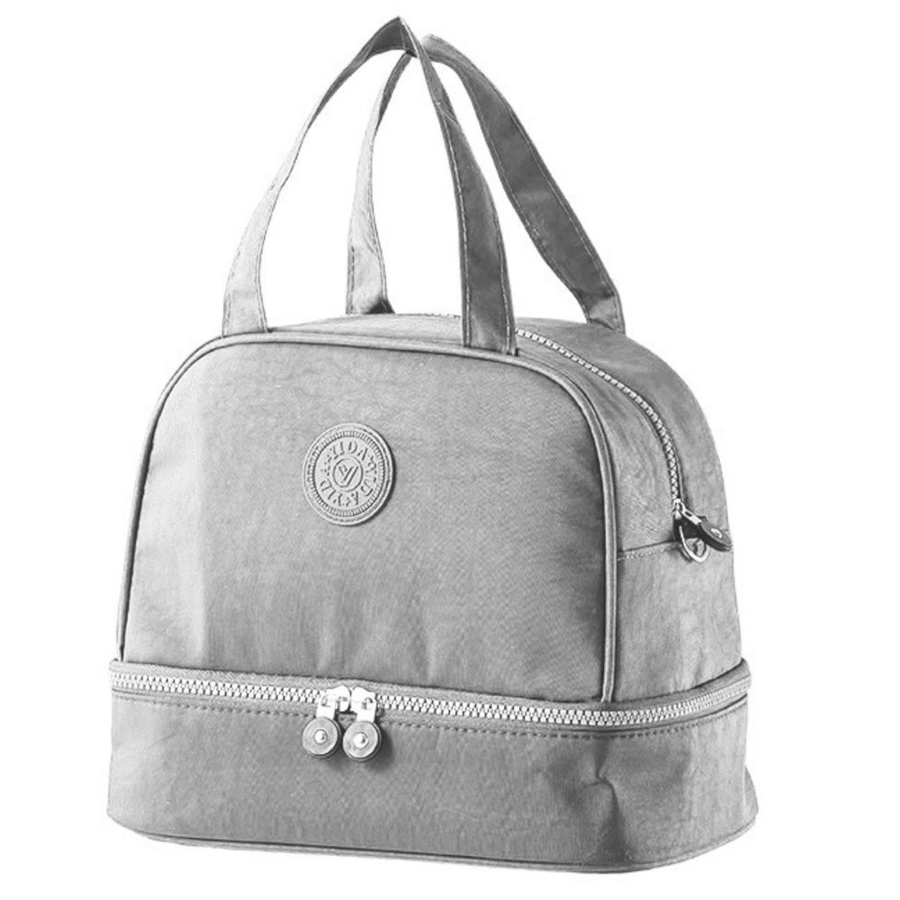 Funkcionalna i elegantna termo torba za ručak 27cm - siva