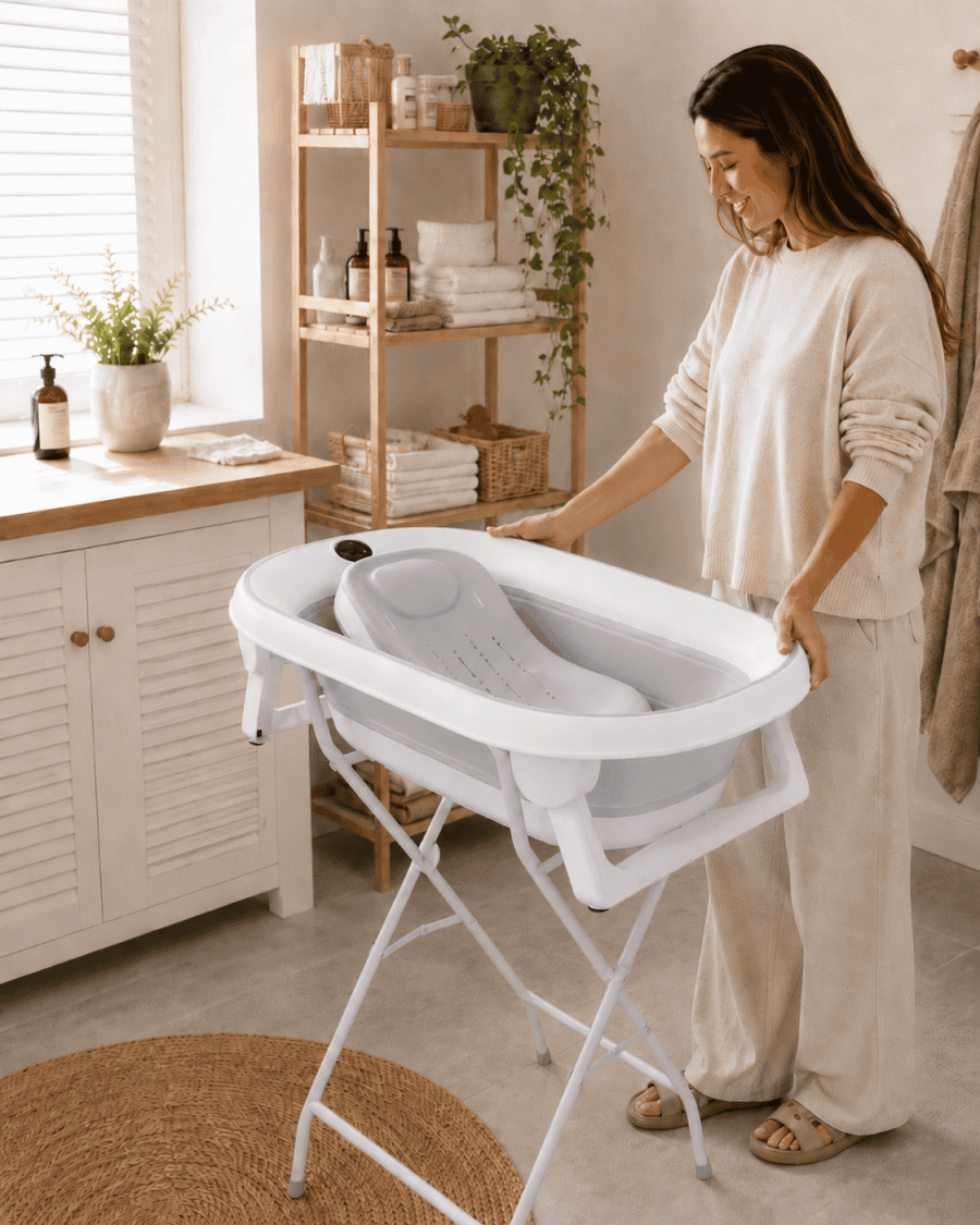 CARRELLO sklopiva kada SENSO sa termometrom, umetkom i stalkom