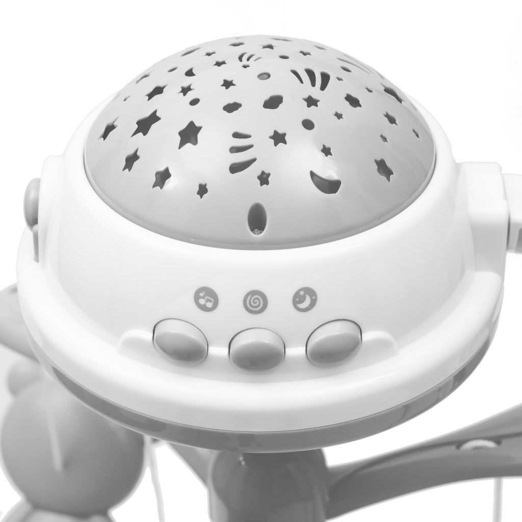 Baby Mix vrtuljak s projektorom – Grey
