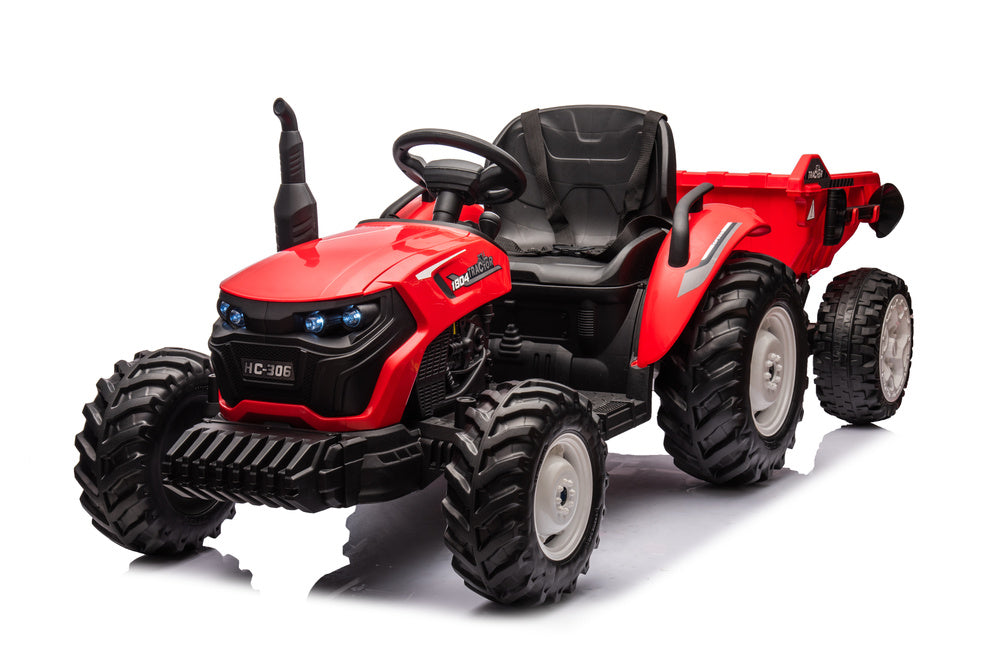 Traktor na akumulator s prikolicom HC-306 24V - crveni