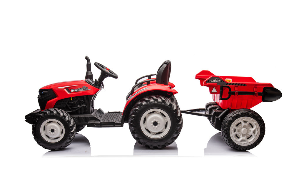 Traktor na akumulator s prikolicom HC-306 24V - crveni