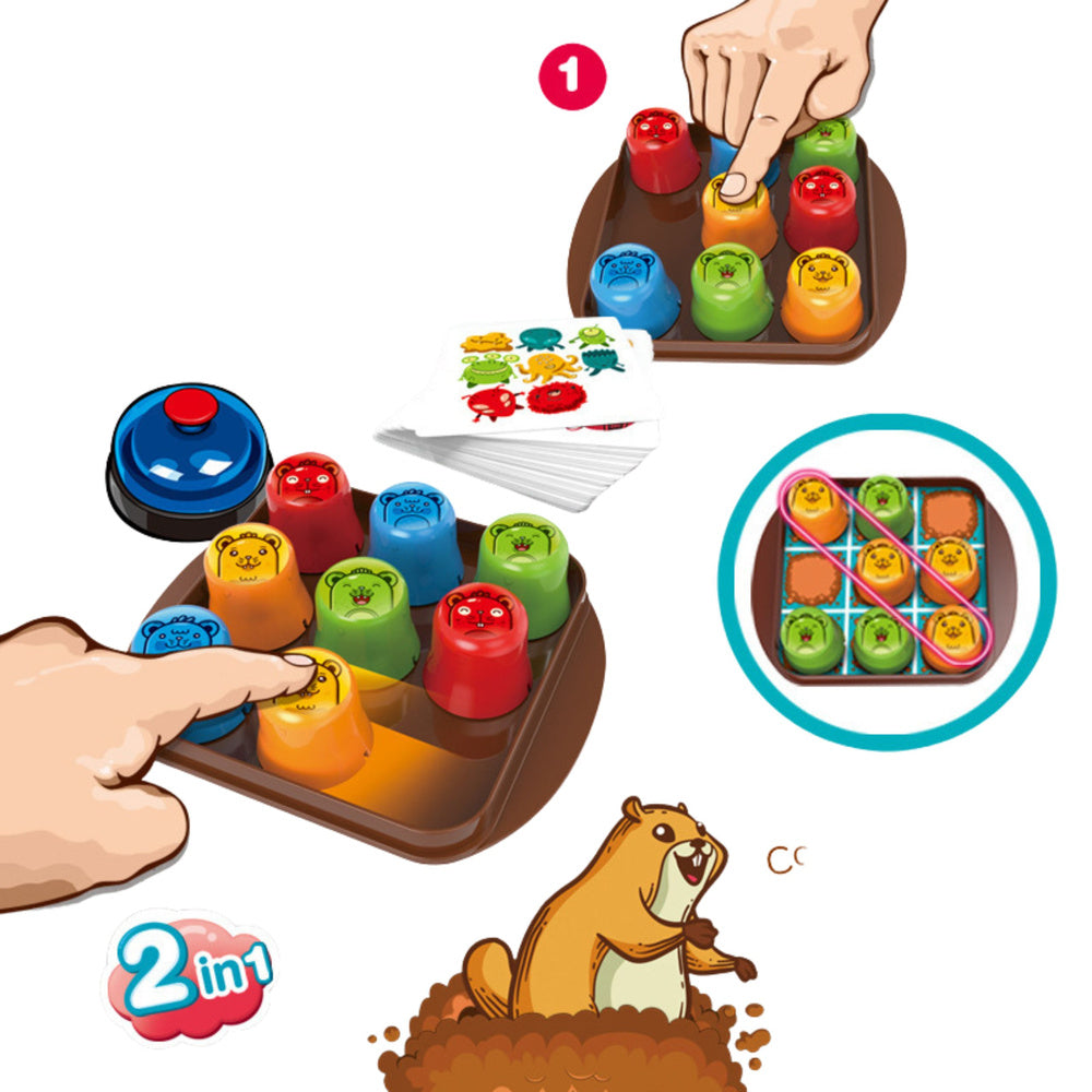 Igra vještina s šalicama za slaganje Mole Maze 2u1! - šarena