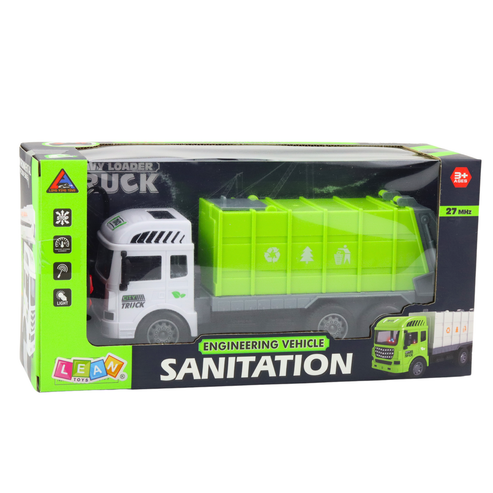 Smetlarski kamion na daljinsko upravljanje 1:24 - svijetlo zeleni