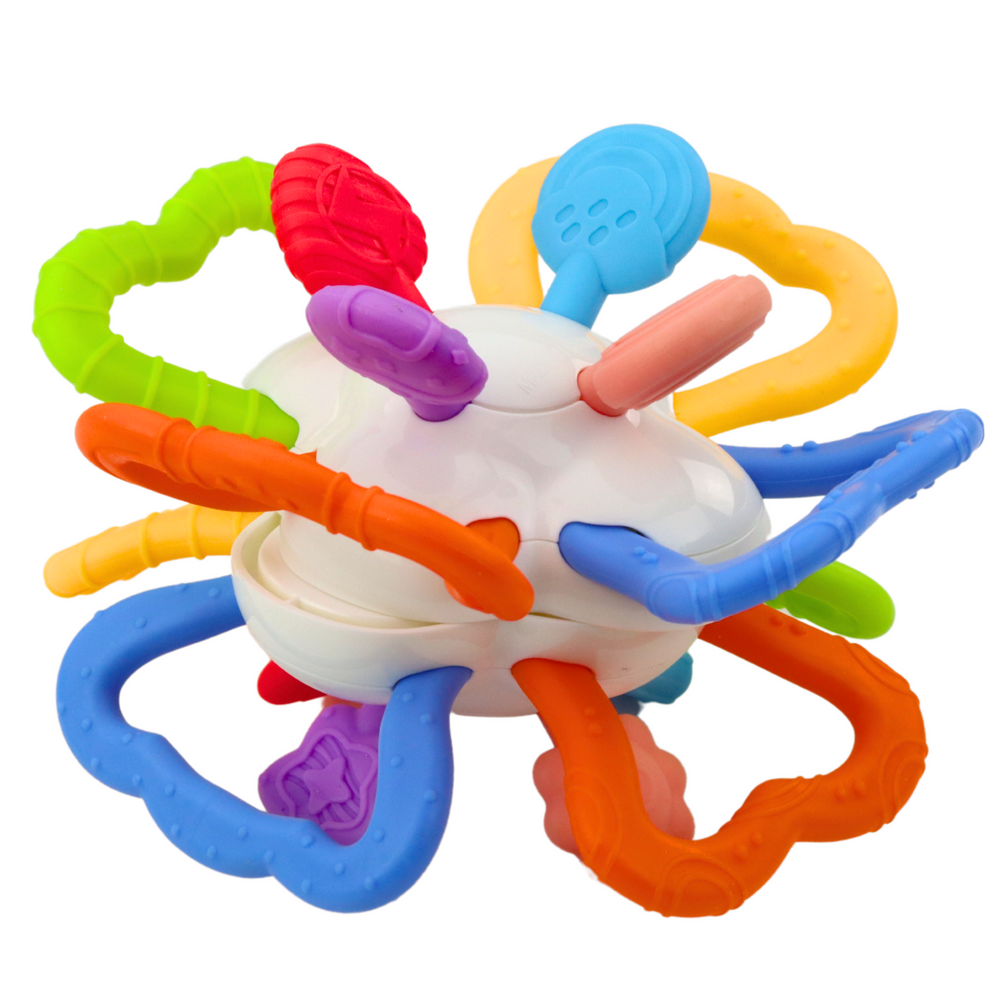 Senzorna igračka za bebe Crazzy ball - šarena