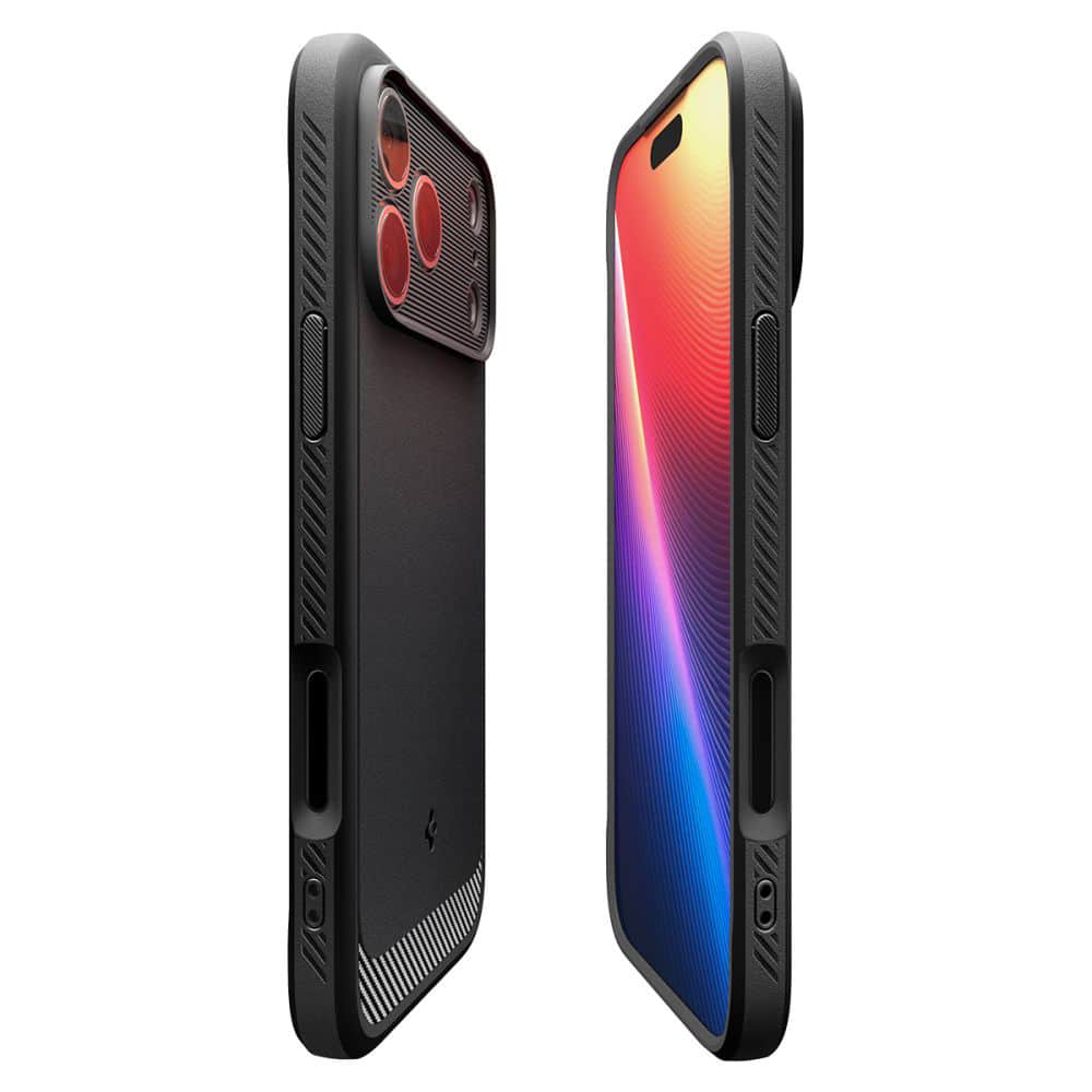 Spigen – Rugged Armor MagSafe ovitek za iPhone 17 Pro ACS10329 - mat črna