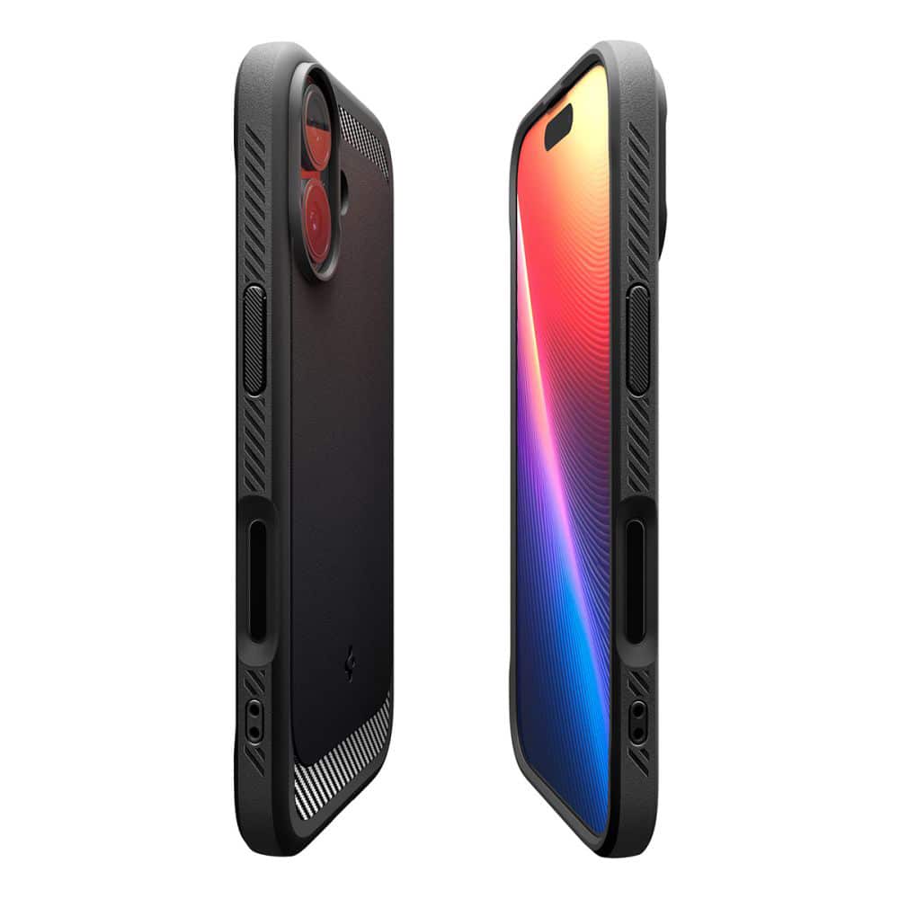 Spigen - Rugged Armor MagSafe ovitek za iPhone 17 ACS10367 - mat črna