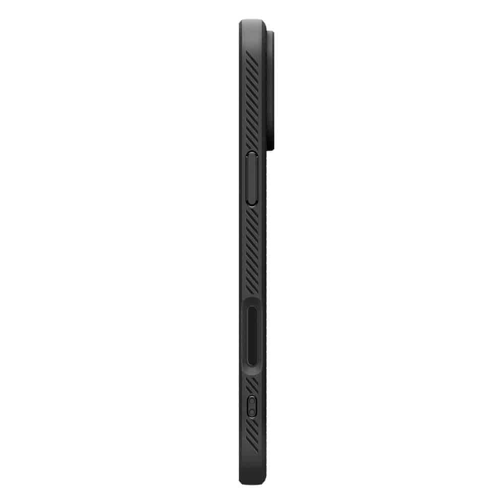 Spigen – Liquid Air ovitek za iPhone 17 Pro Max ACS10265 – Mat črna
