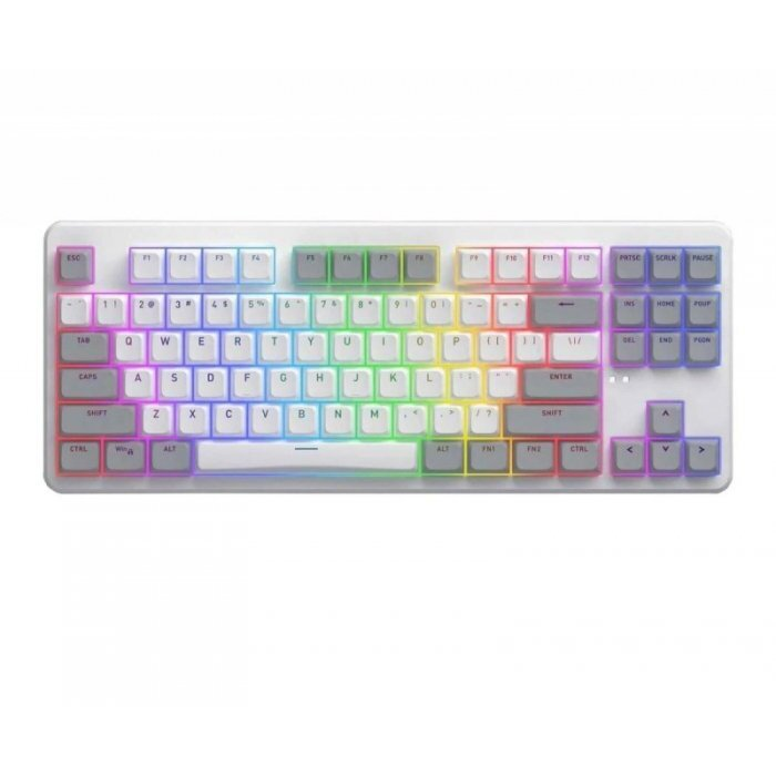 HATOR Rockfall 3 TKL Wireless tipkovnica Univerzalno USB + RF Wireless + Bluetooth QWERTY Engleski Bijelo