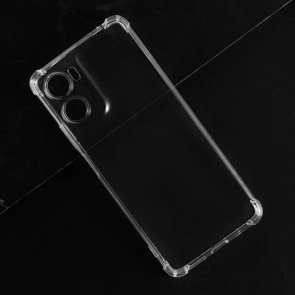 Techsuit Shockproof Clear Silicone prozirna maskica otporna na udarce za Motorola Moto G06