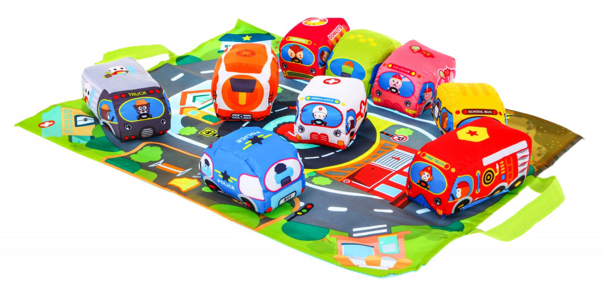 Set mekanih autića sa podlogom za igru  CARS