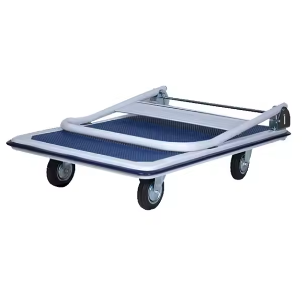 Transportna kolica s platformom nosivosti do 150kg - bijelo/plava