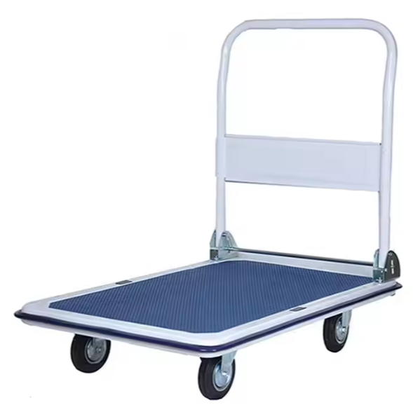 Transportna kolica s platformom nosivosti do 150kg - bijelo/plava