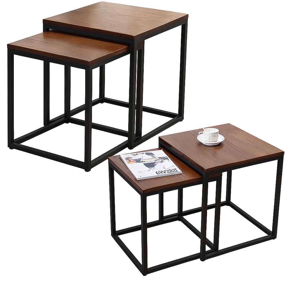 Set stolića za dnevni boravak 2u1 Wood - 45x50 & 40x45cm