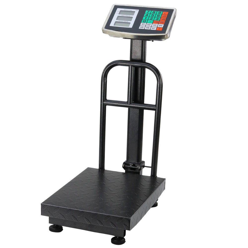 Elektronska vaga s platformom s mjerenjem do 200kg - crna