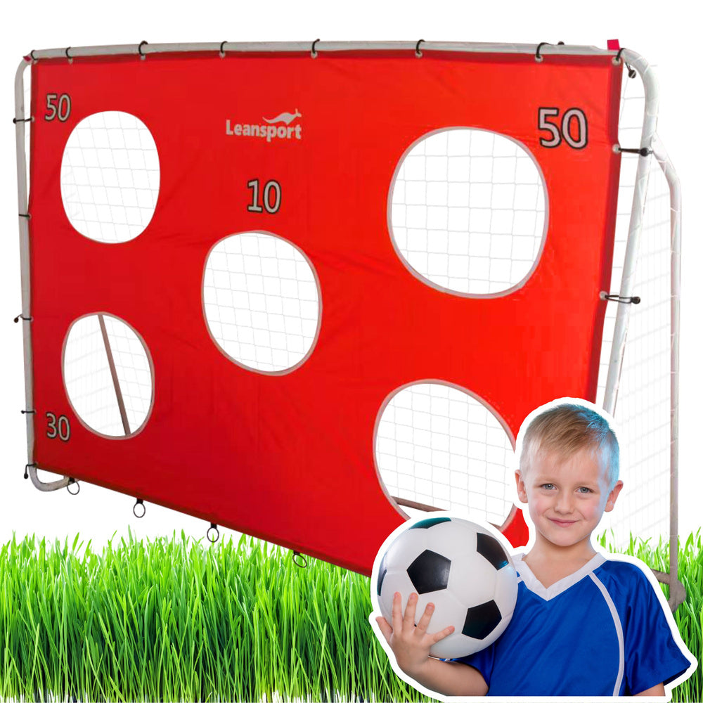Nogometni gol s podlogom za gađanje mete 213x152x75cm