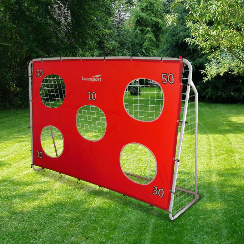 Nogometni gol s podlogom za gađanje mete 213x152x75cm