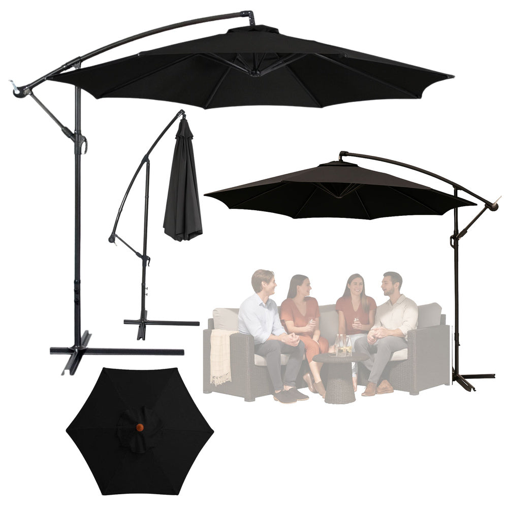 Vrtni suncobran sa podesivim nagibom 350 x 250cm - cni