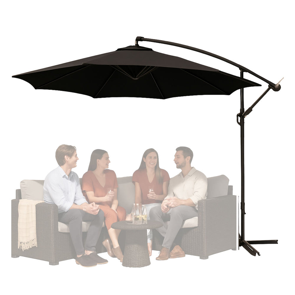 Vrtni suncobran sa podesivim nagibom 350 x 250cm - cni
