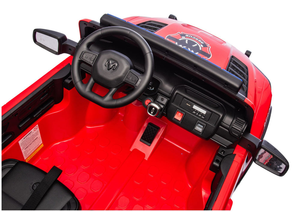 Licencirani vatrogasni auto na akumulator RAM ZB629-F 4x4- dvosjed - crveni