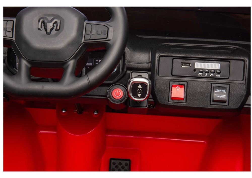 Licencirani vatrogasni auto na akumulator RAM ZB629-F 4x4- dvosjed - crveni
