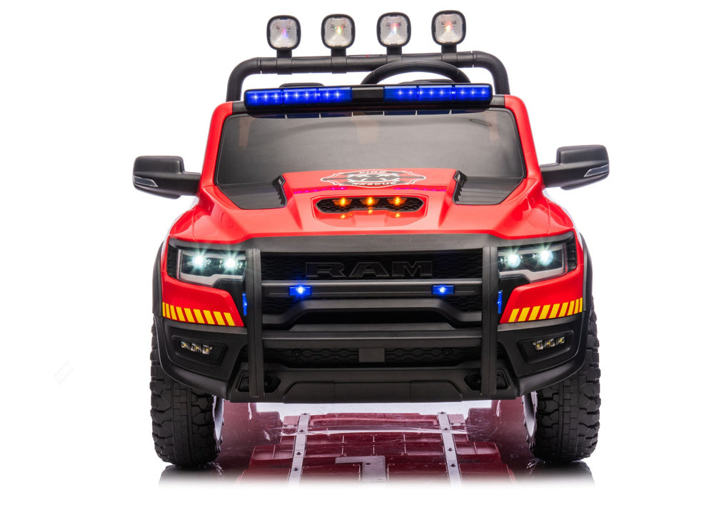 Licencirani vatrogasni auto na akumulator RAM ZB629-F 4x4- dvosjed - crveni