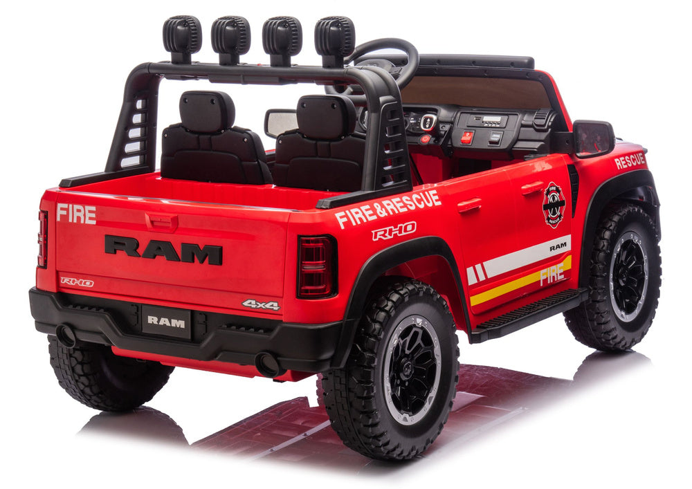 Licencirani vatrogasni auto na akumulator RAM ZB629-F 4x4- dvosjed - crveni