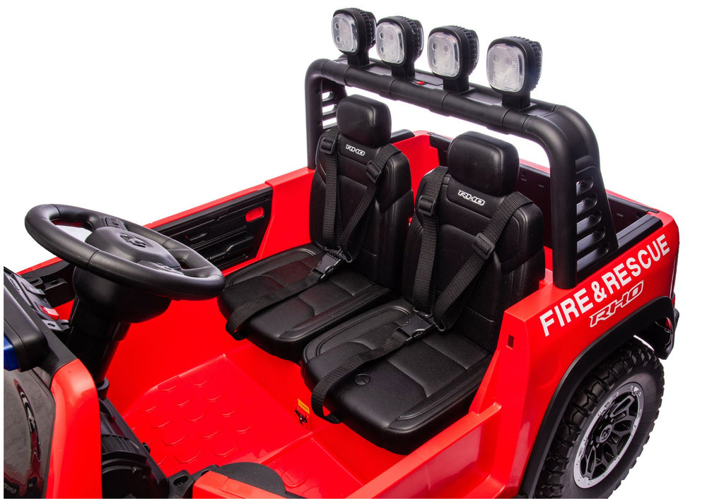 Licencirani vatrogasni auto na akumulator RAM ZB629-F 4x4- dvosjed - crveni